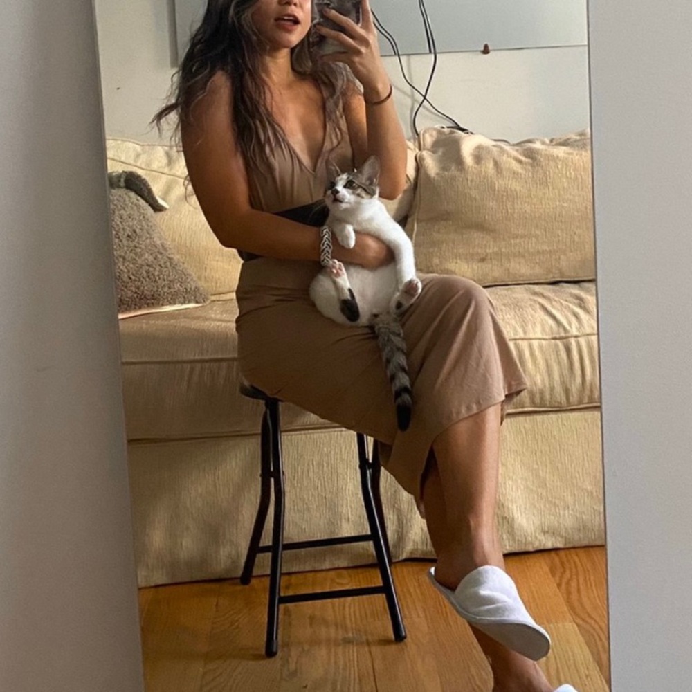 Powder Pink body-con Maxi dress